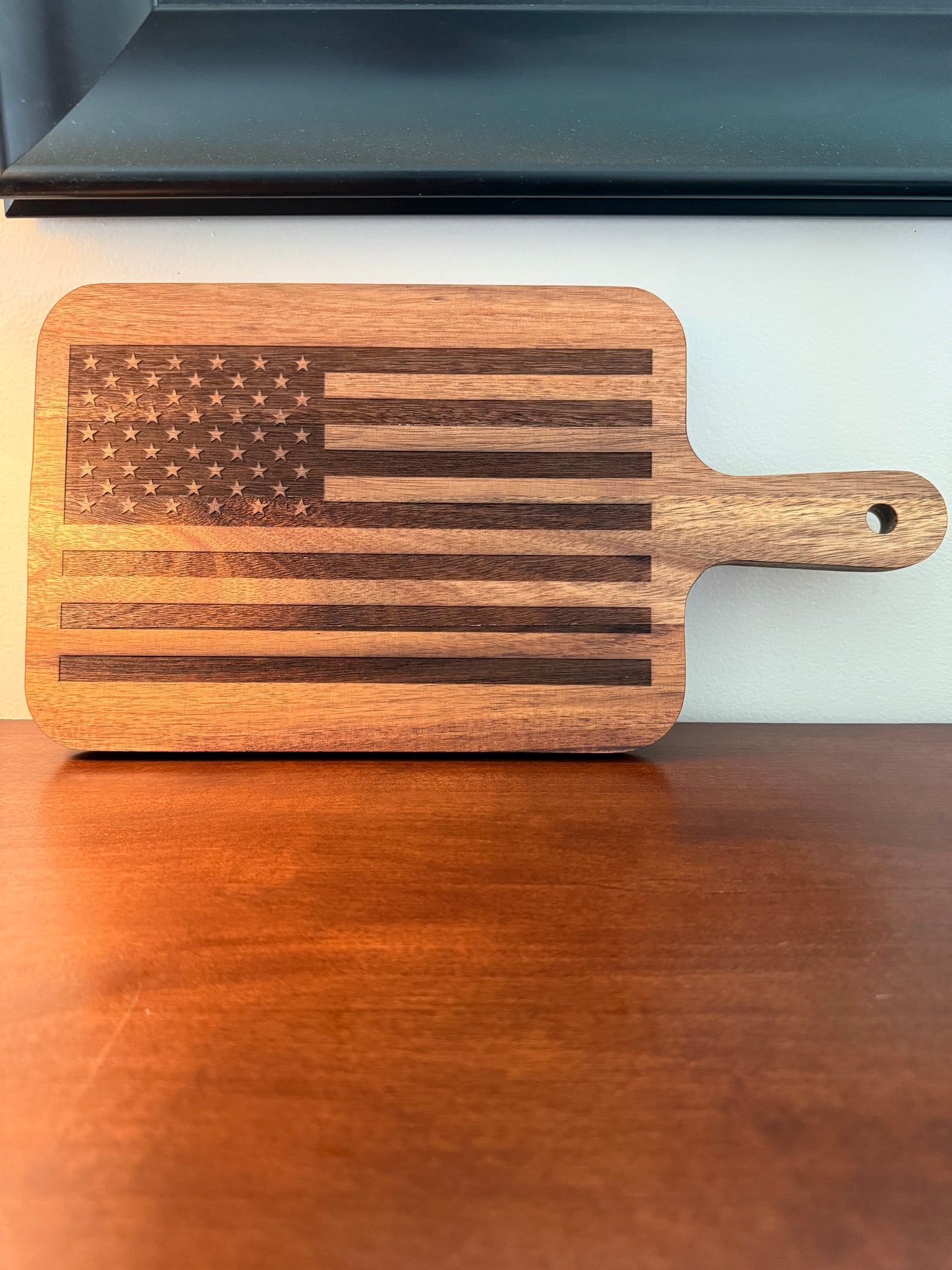 Acacia Serving Board "American Flag"