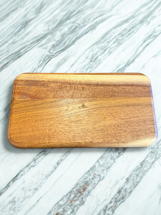 Acacia Serving Board "Peace on Earth"