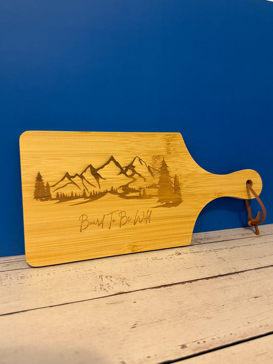Bamboo  Charcuterie Board "Board To Be Wild"