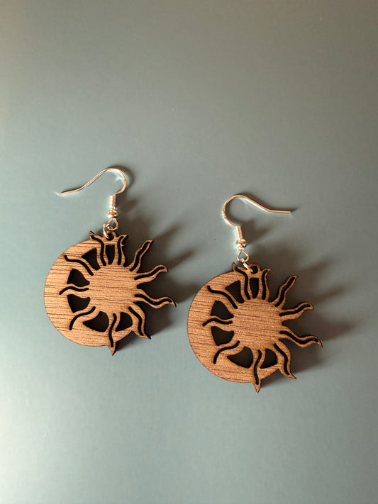 Unique Wood Earrings