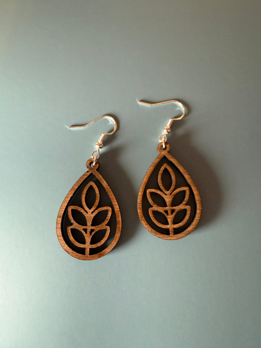 Unique Wood Earrings