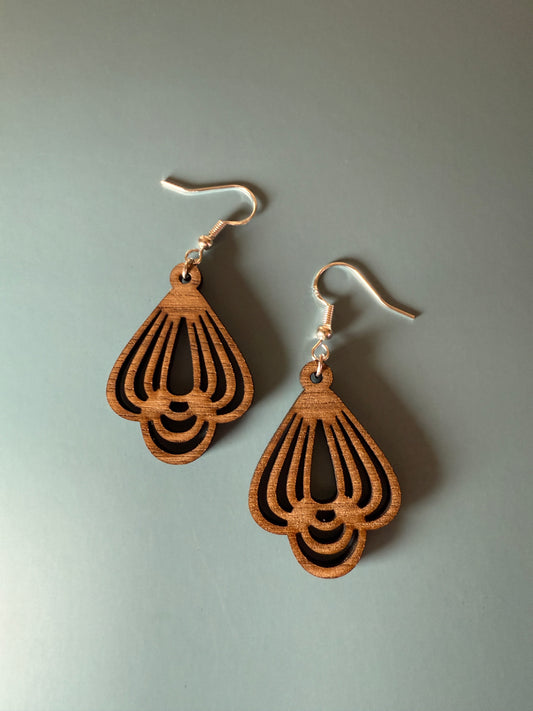 Unique Wood Earrings