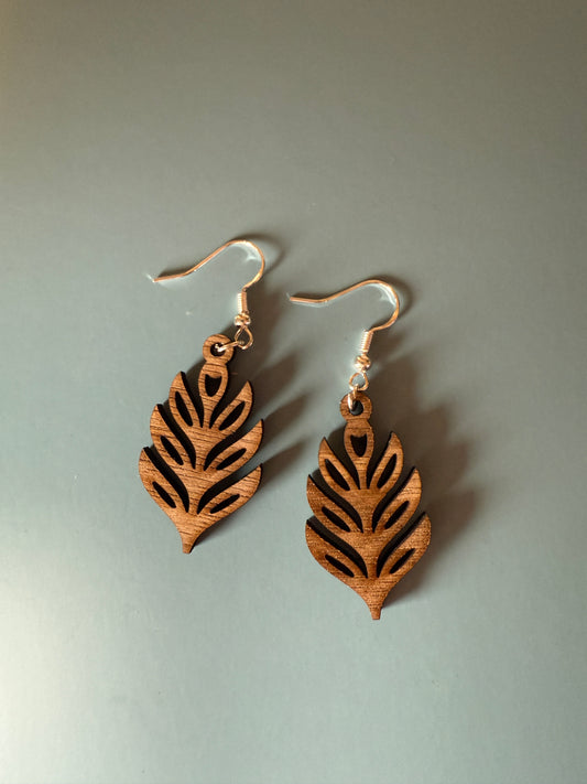 Unique Wood Earrings