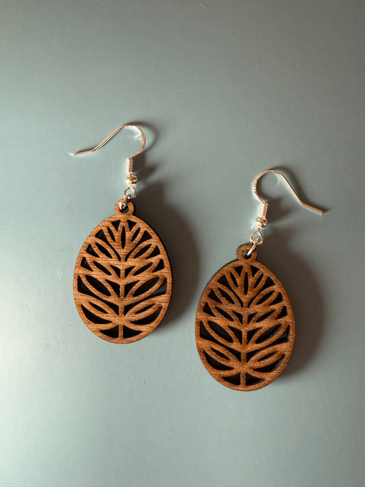 Unique Wood Earrings