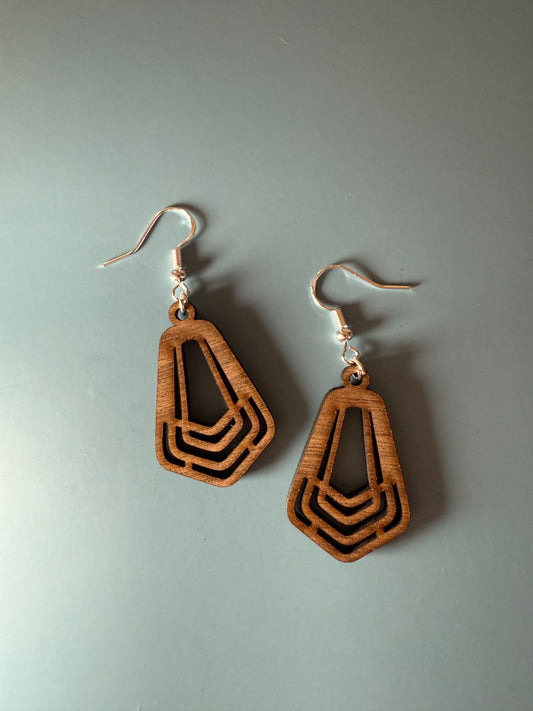 Unique Wood Earrings