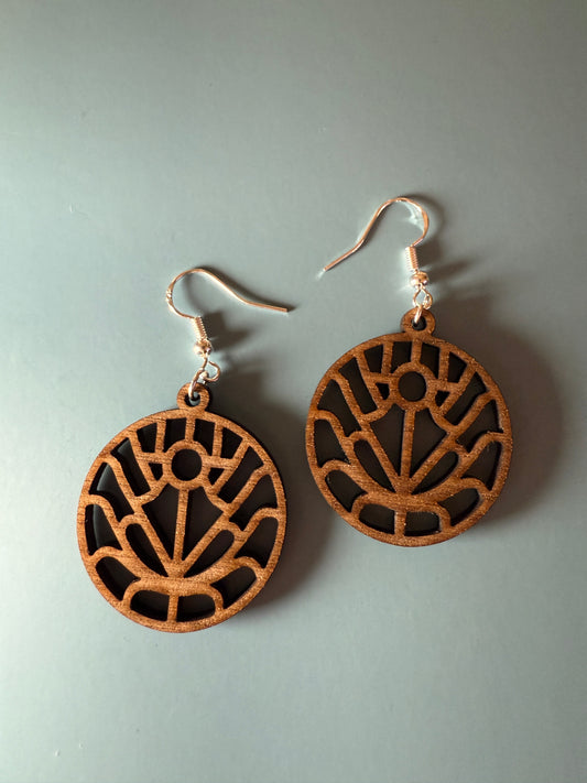 Unique Wood Earrings