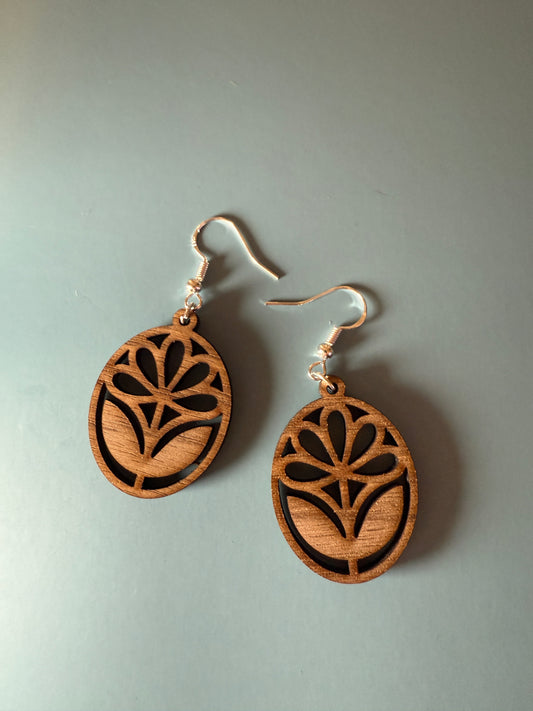 Unique Wood Earrings