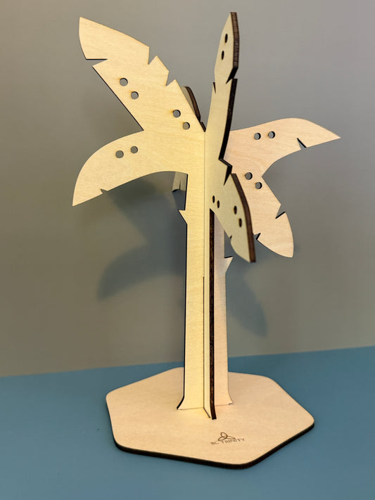 Wood Palm Tree Jewelry Display