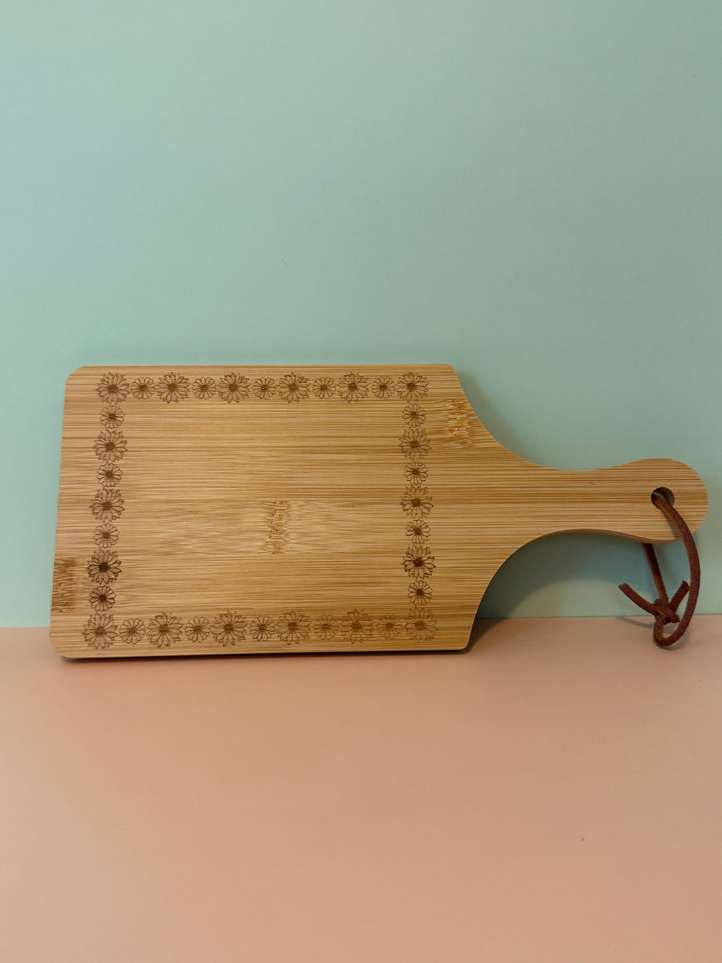 Bamboo Charcuterie Board "Sunflowers"