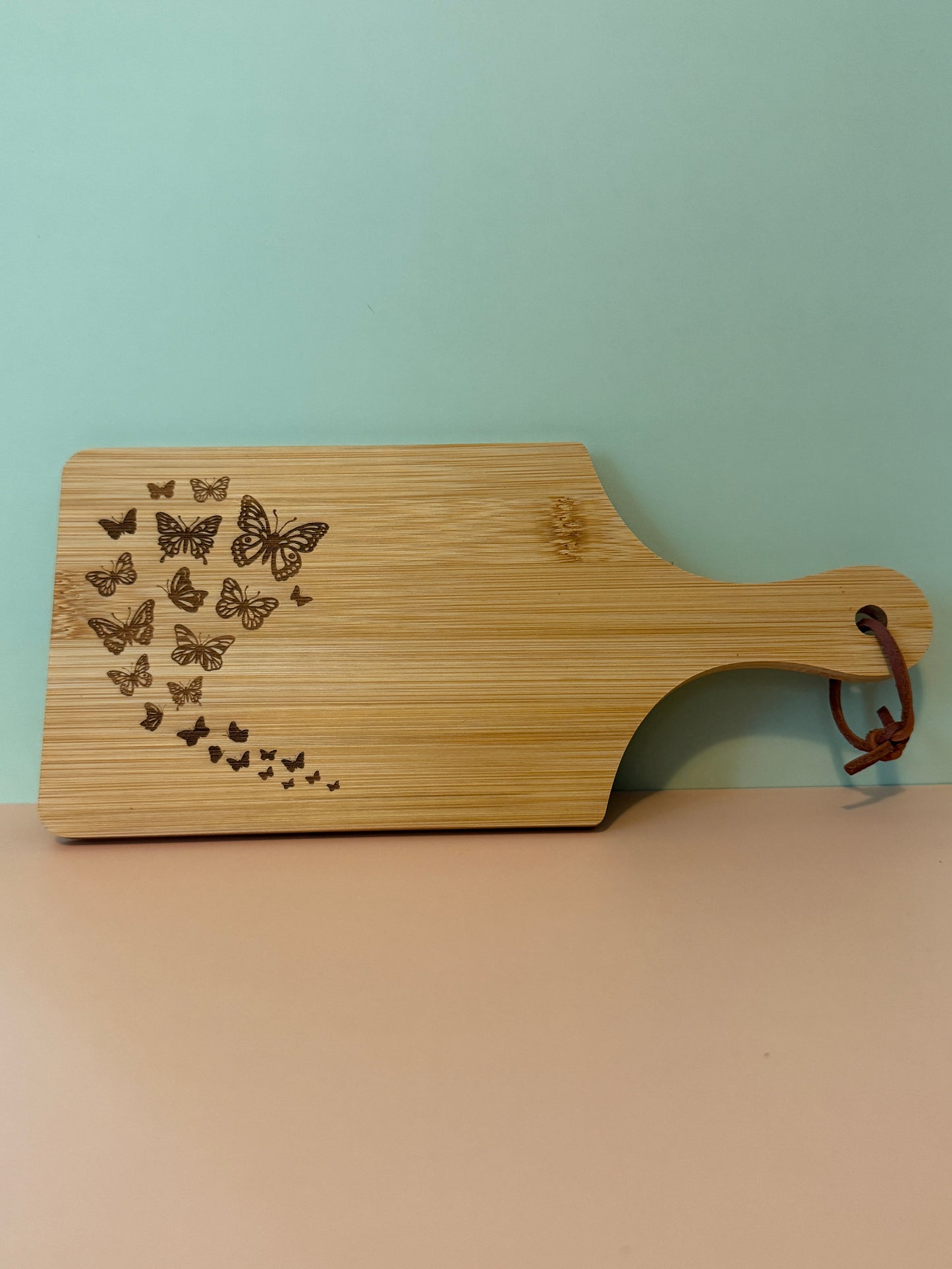 Bamboo Charcuterie Board "Butterflies"