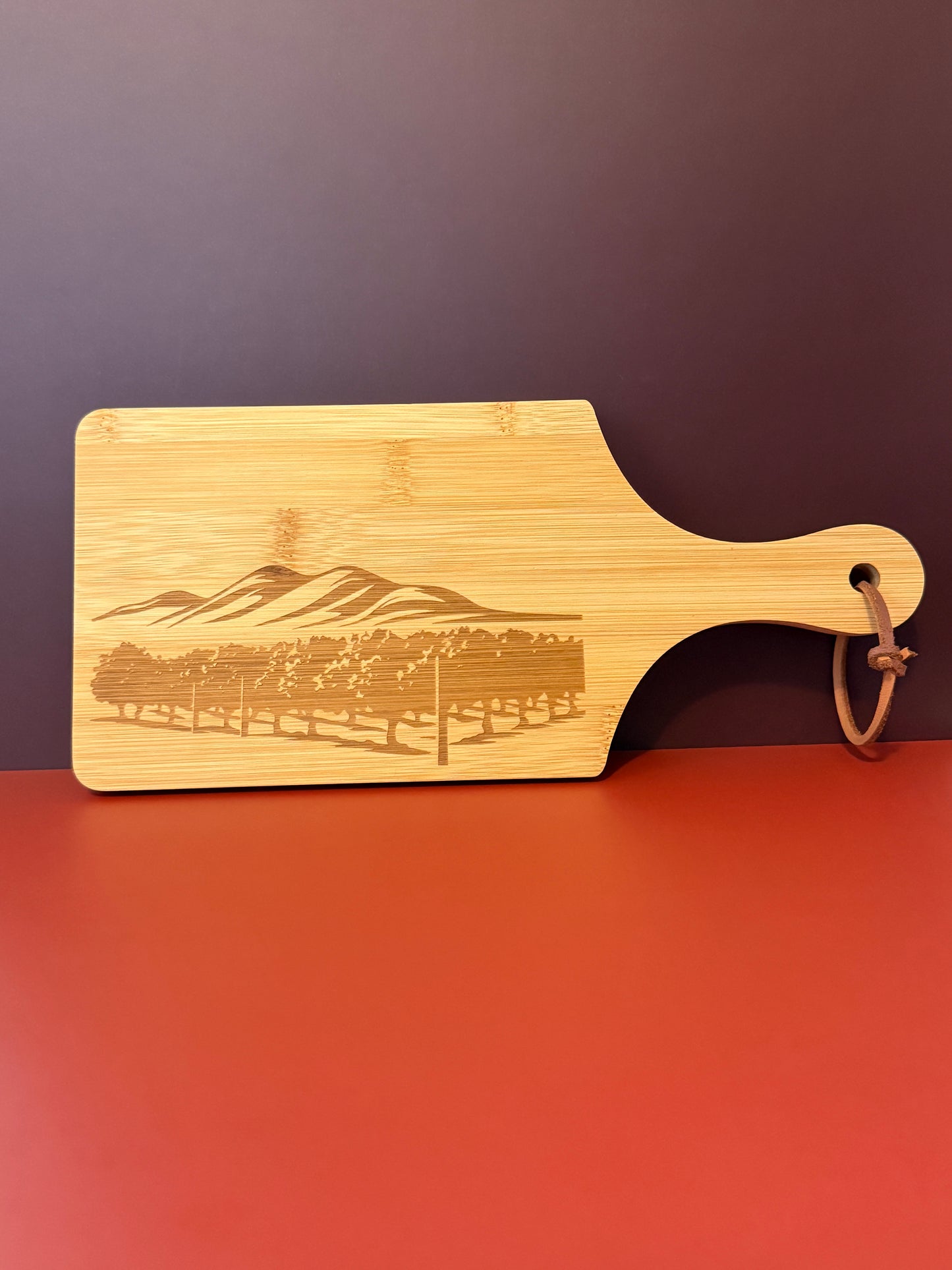 Bamboo Charcuterie Board "Mountain Vineyard"
