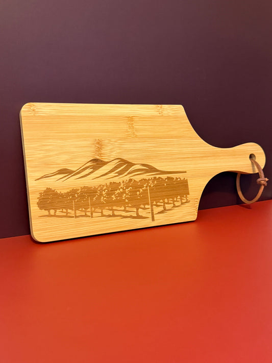 Bamboo Charcuterie Board "Mountain Vineyard"