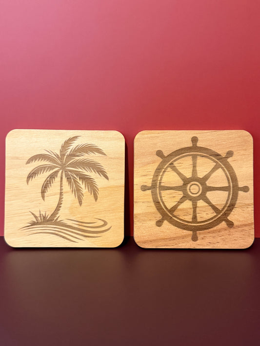 Pine Coaster Set