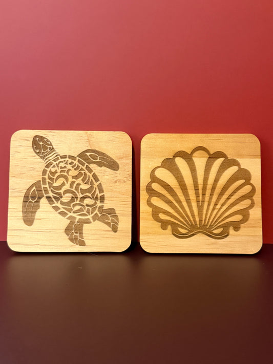 Pine Coaster Set