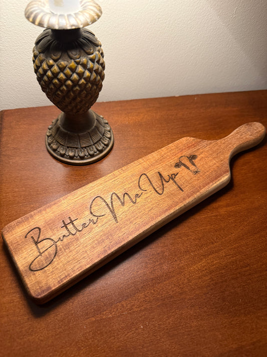 Acacia Serving Board "Butter Me Up"
