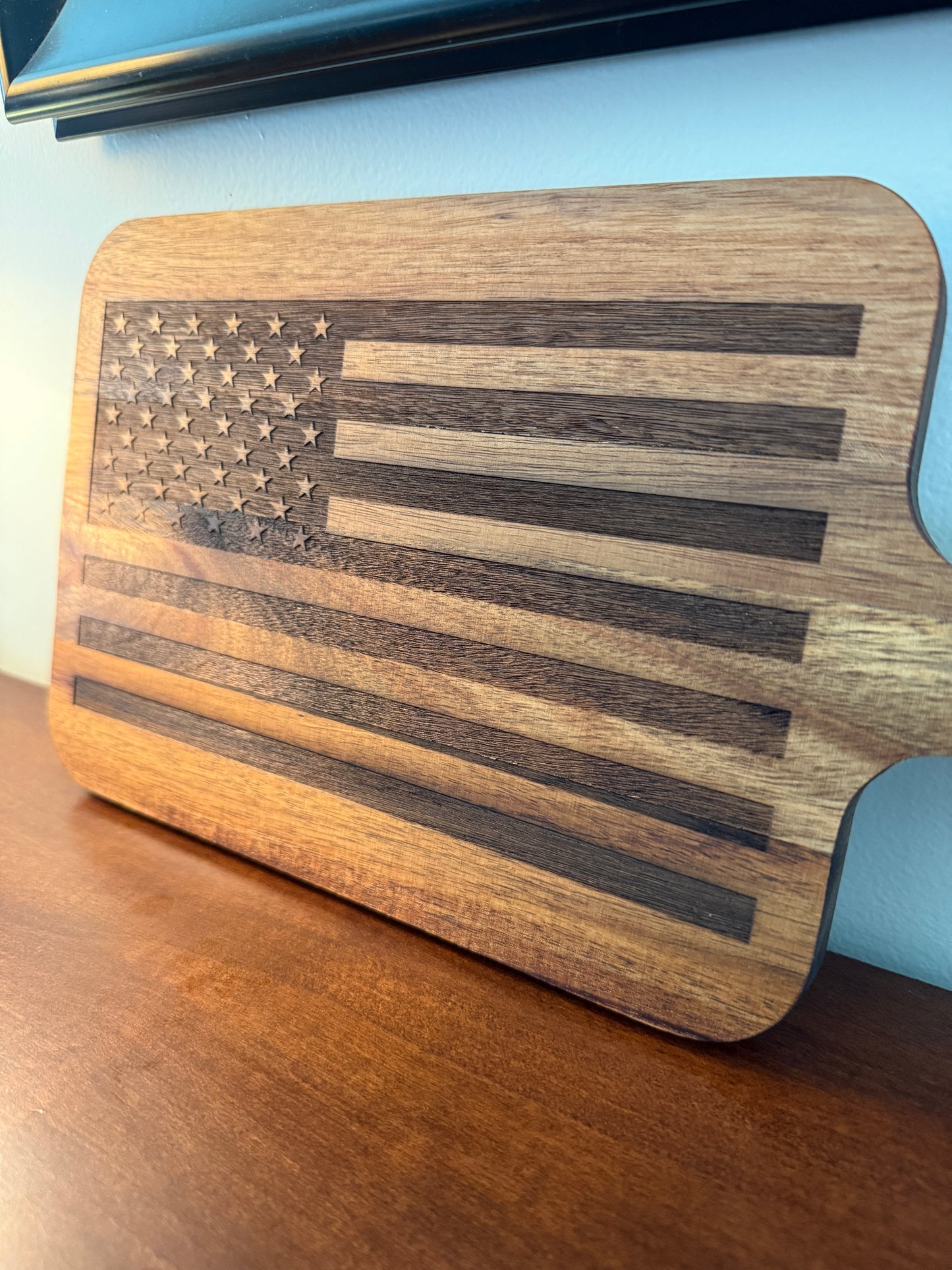 Acacia Serving Board "American Flag"