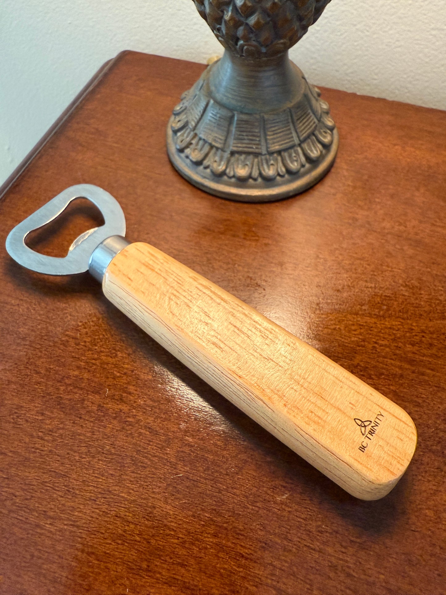 Bamboo Bottle Opener "License To Chill"