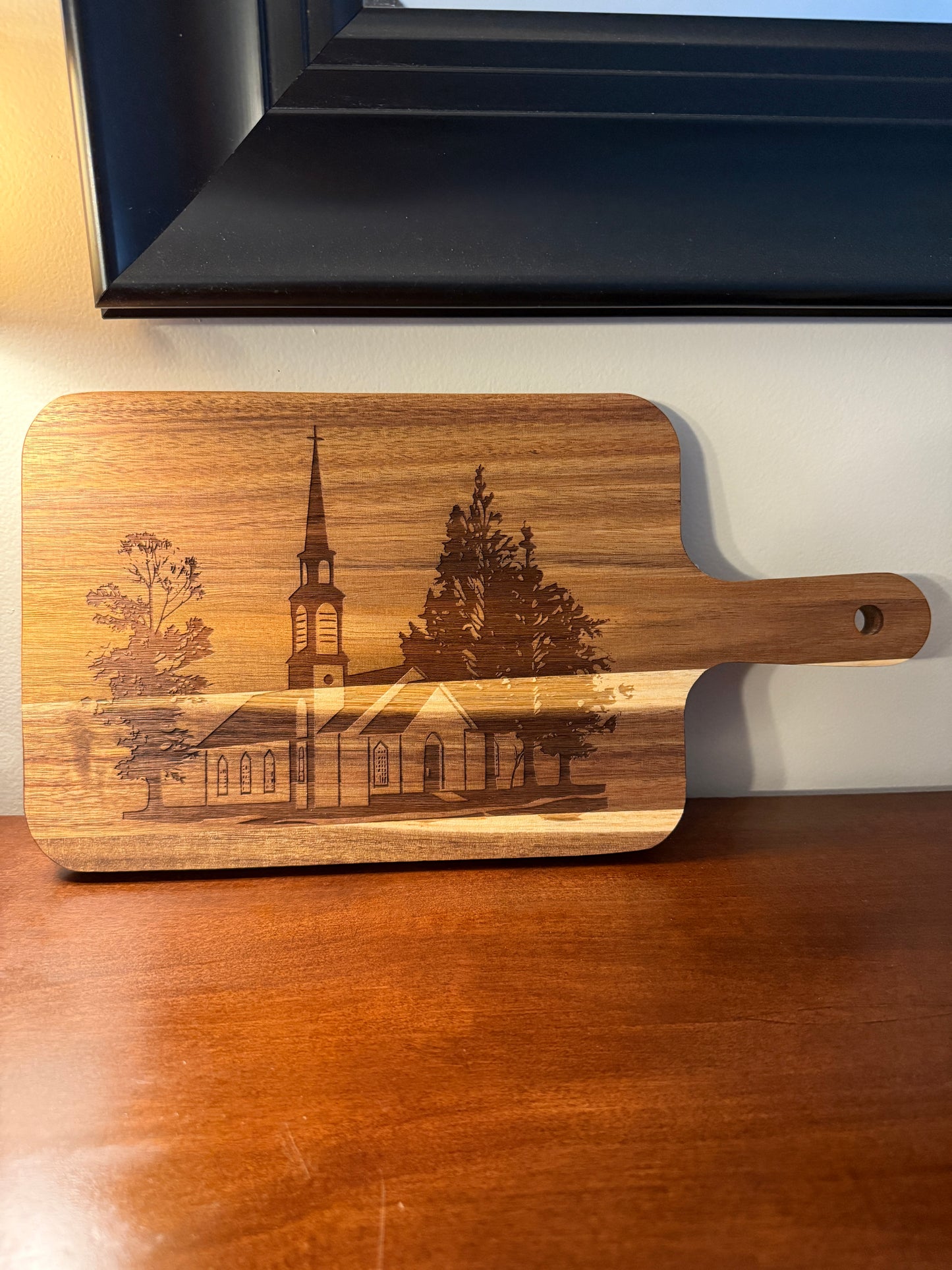 Acacia Serving Board "New England Church"