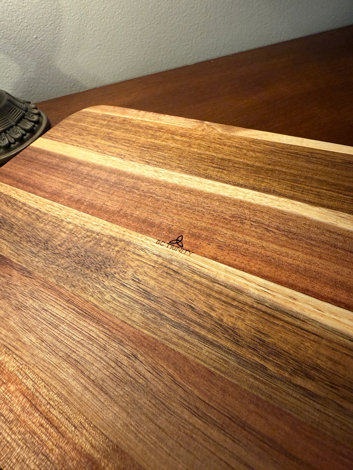 Acacia Serving Board "Harvest Blessings"