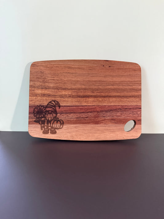 Acacia Serving Board "Autumn Gnome"