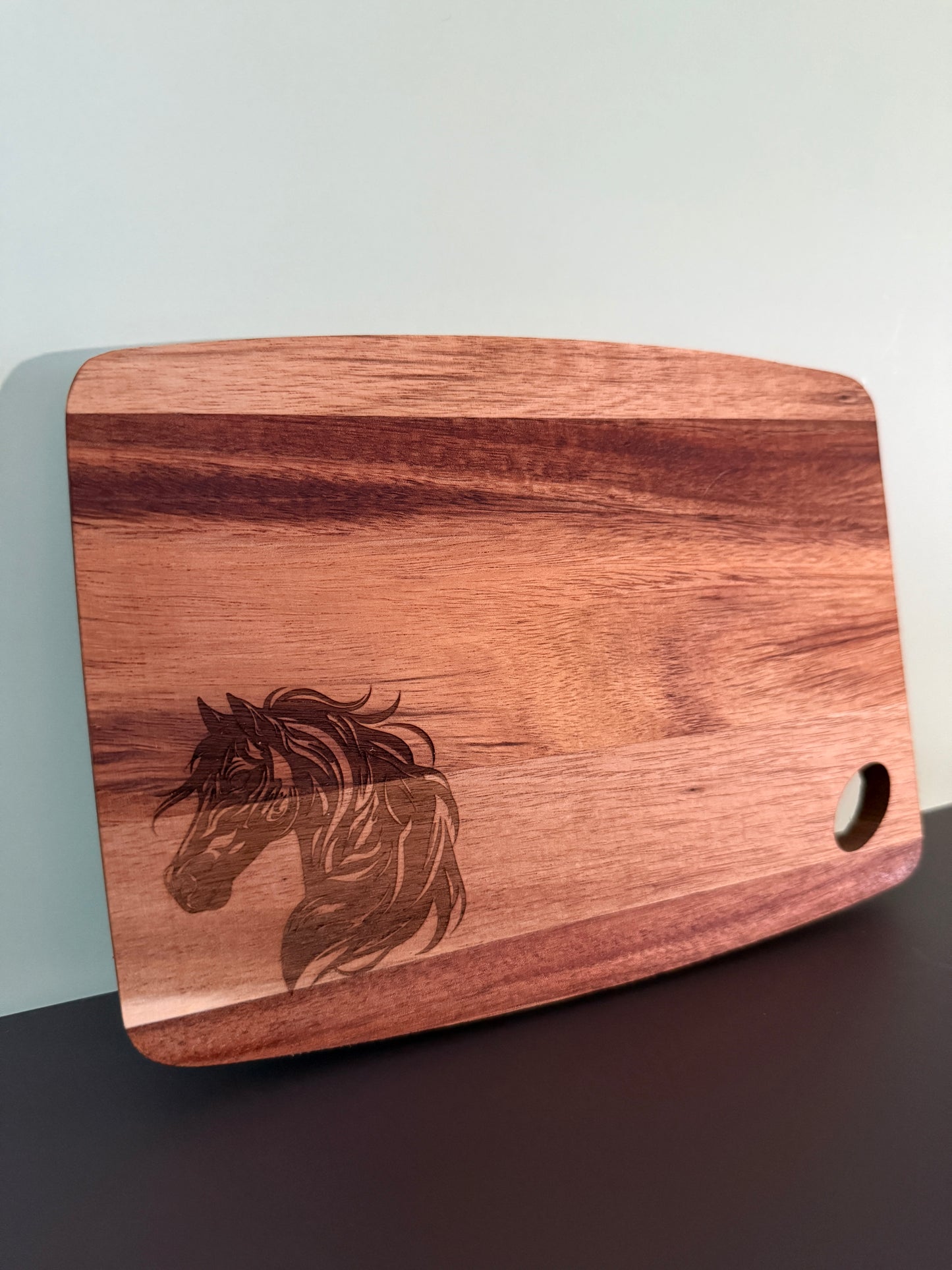 Acacia Serving Board "Mane Horse"