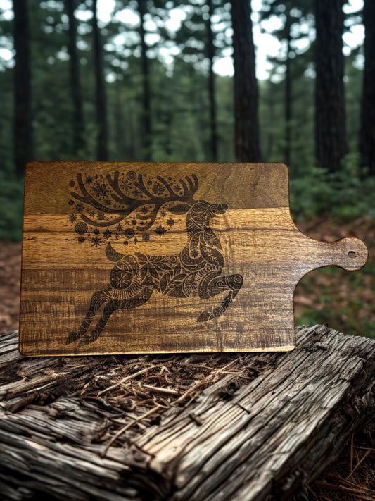 Acacia Serving Board "Reindeer"