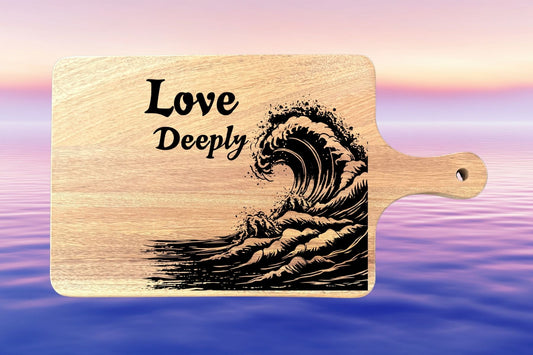 Acacia Charcuterie Board "Love Deeply"